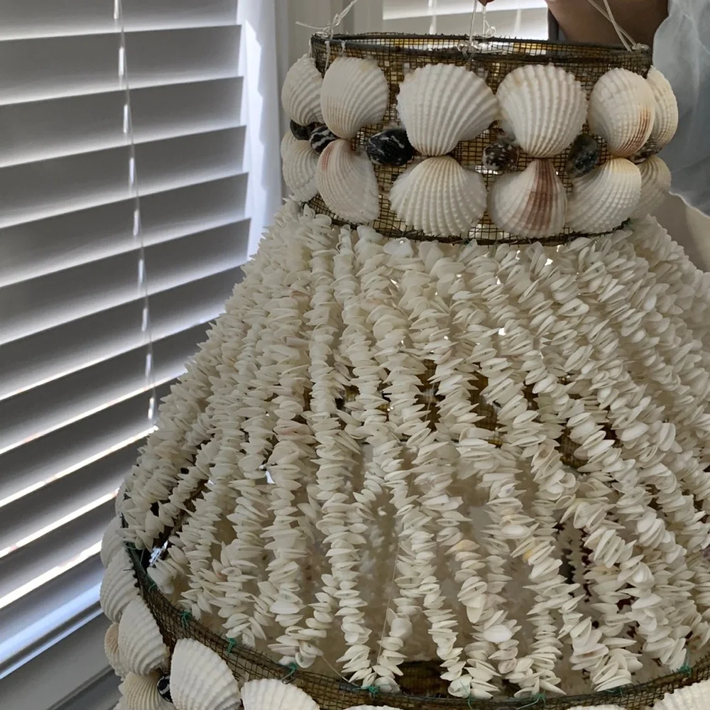 Custom Handmade SeaShell / Opal Chandelier
